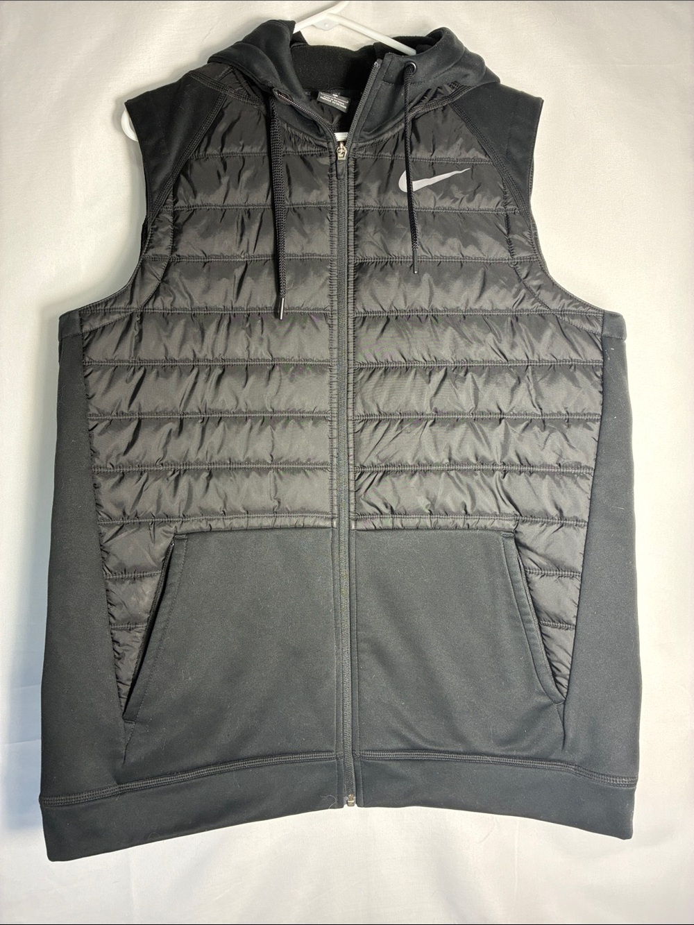 Nike Therma Men's Winterized Full-Zip Hooded Training Vest Black BV4534-010 L
